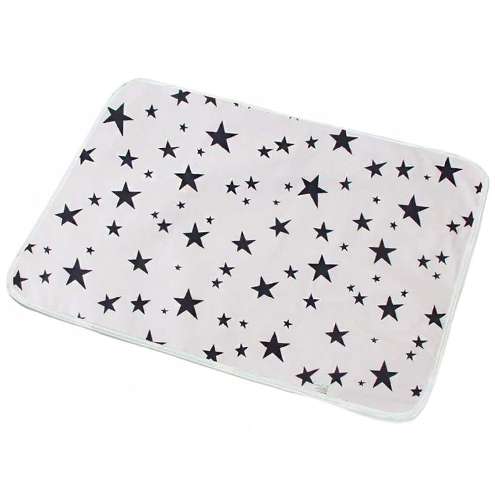 Toyesta-Baby Diaper Changing Mat-Black Stars-