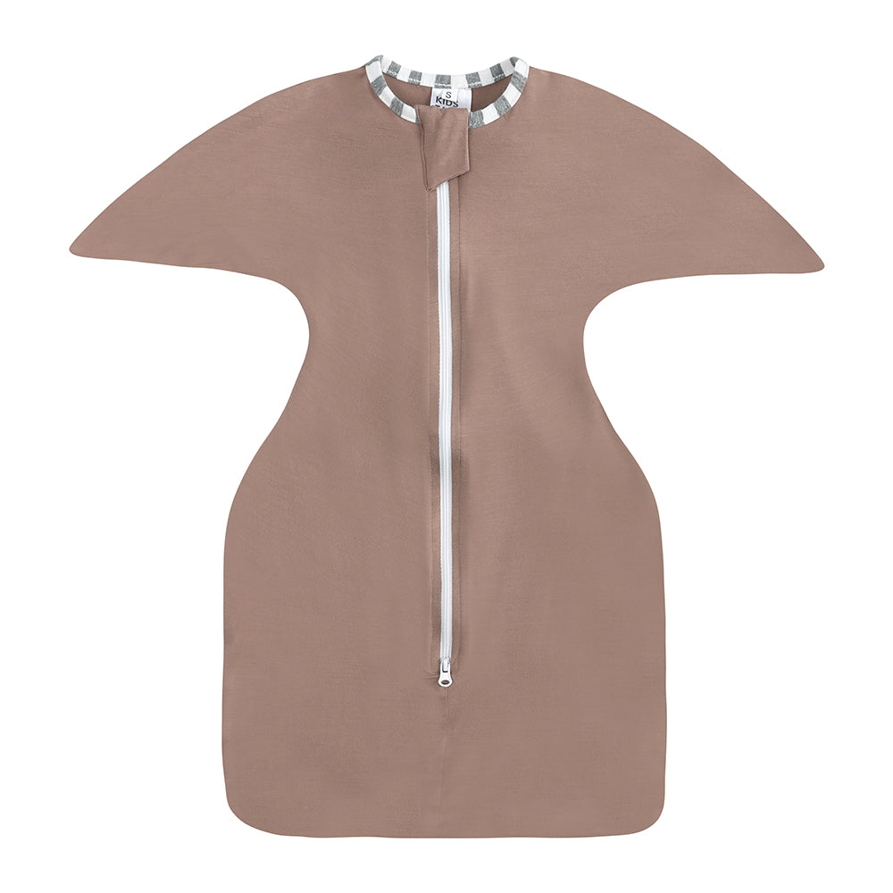 Toyesta-Baby Wearable Blanket Sleeping Bag-Brown-S (0-3 Months)-