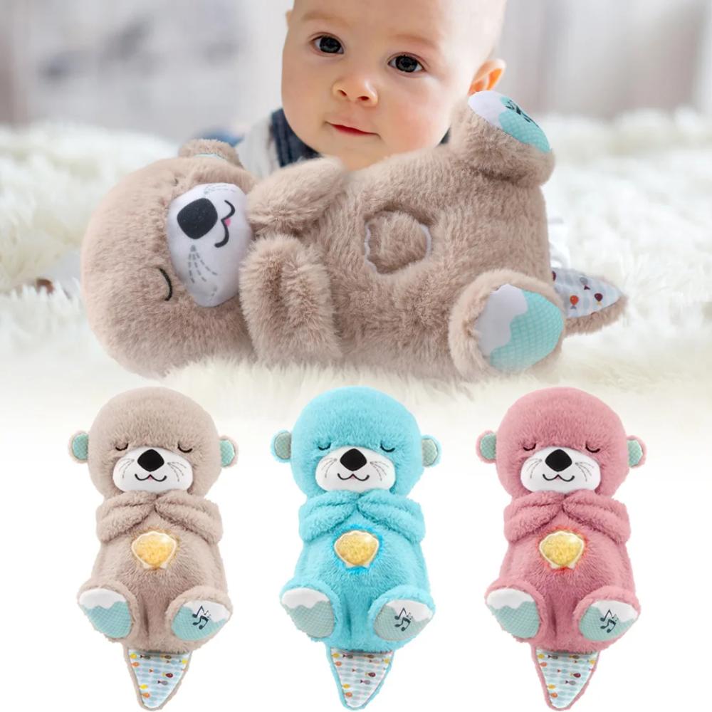 Toyesta-Breathing Otter Soft Stuffed Plush-