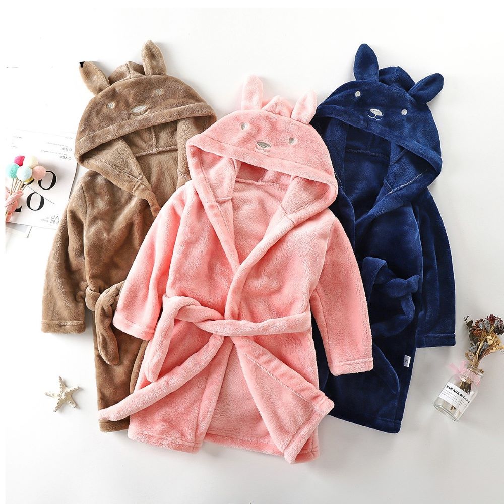 Toyesta-Kids Rabbit Hooded Bathrobe-
