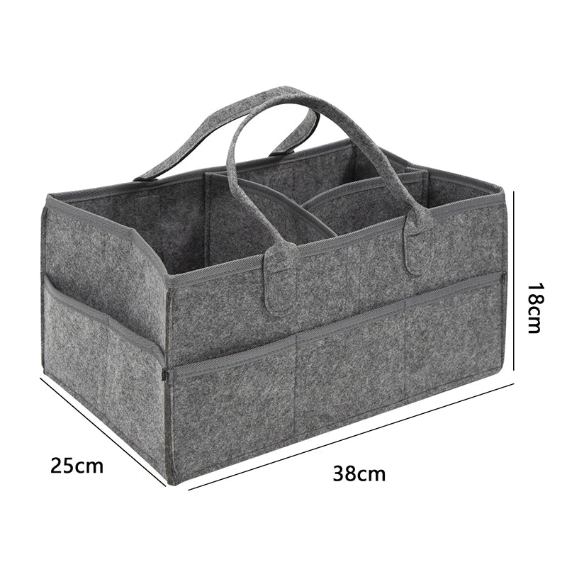 Toyesta-Large Capacity Baby Diaper Storage Bag-
