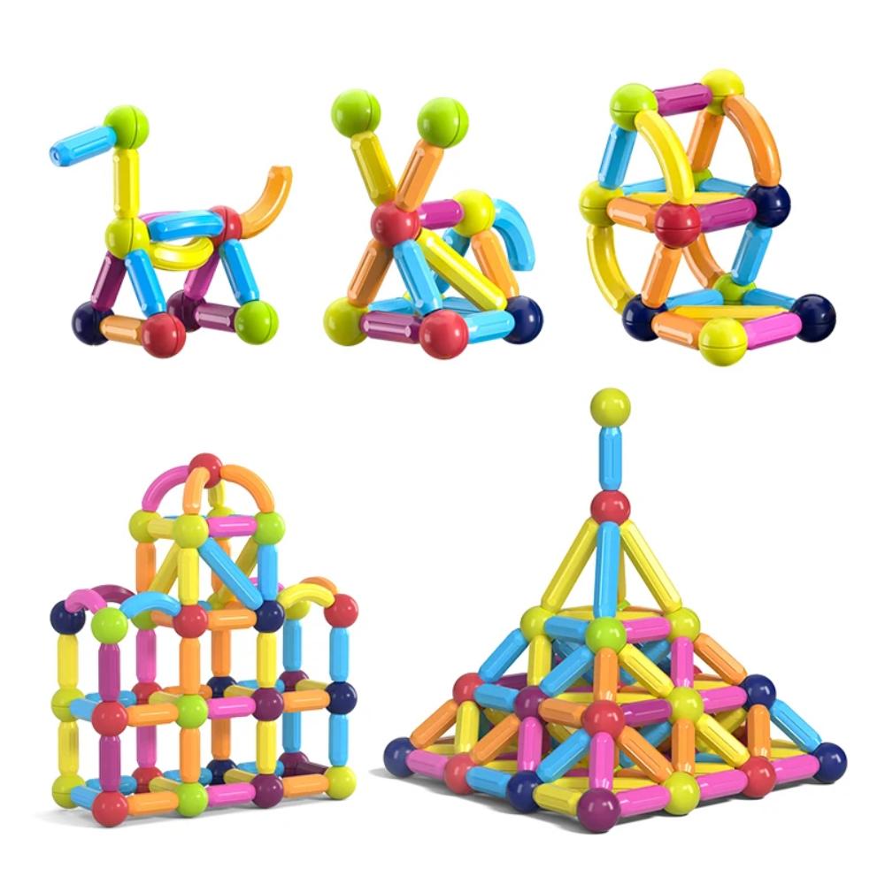 Toyesta-Magnetic Building Sticks Toy for Kids-Construction Montessori Toy-