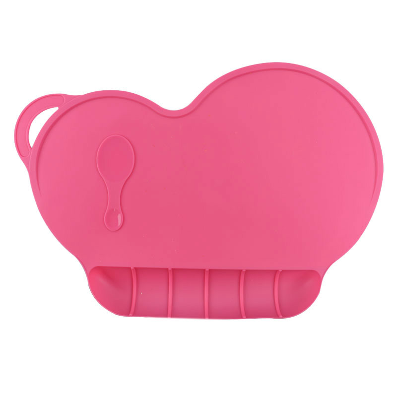 Toyesta-Silicone Baby Placemat Toddler Table Place Mat-Pink-