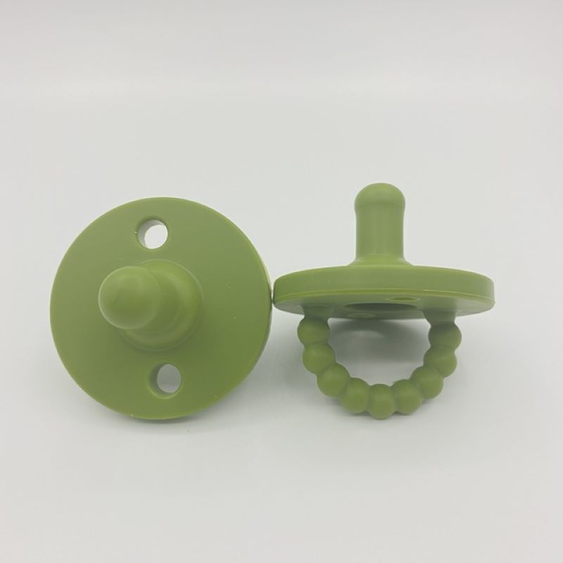 Toyesta-Silicone Soother Baby Pacifier and Teether-Dark Green-