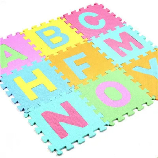 Toyesta-10Pcs/set Baby Puzzle EVA Foam Play Mat-30*30cm-Alphabet-