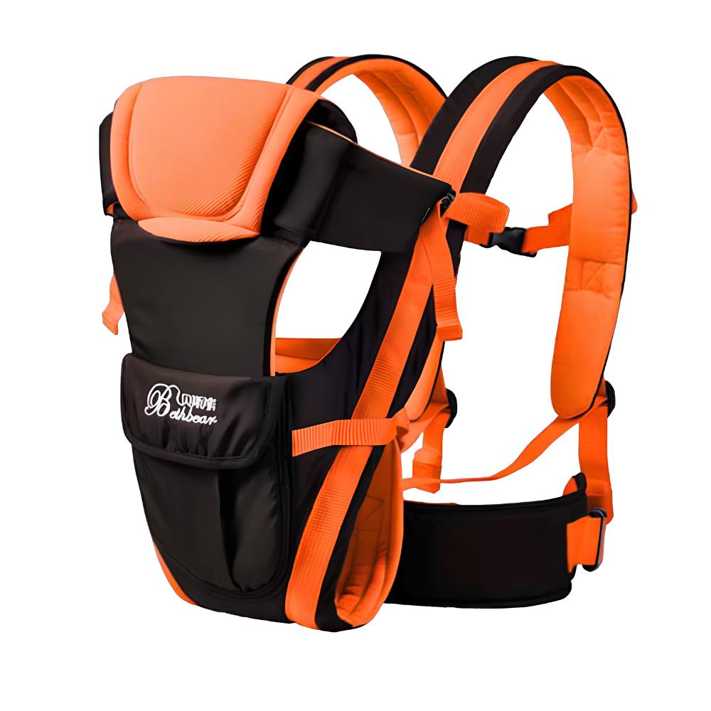 Toyesta-4 in 1 Baby Breathable Carrier Pouch Wrap-Orange-
