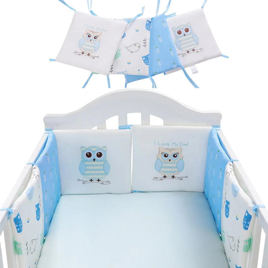 Toyesta-6 Pcs/Set Baby Crib Bed Bumper-