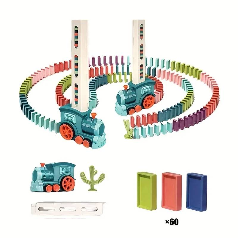 Toyesta-Automatic Domino Train Kids Toy-