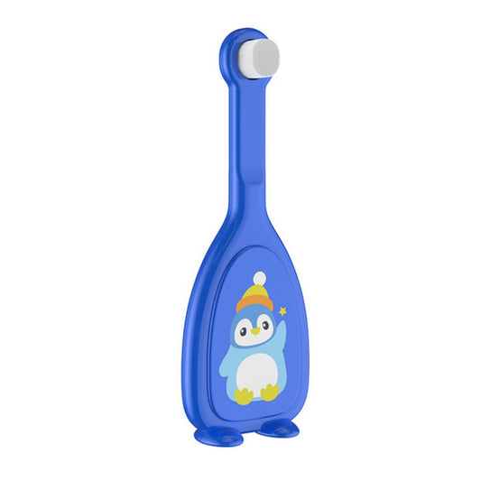 Toyesta-Baby Cartoon Mouth Brush-U-Shaped Toothbrush-Simple Shape-Blue-