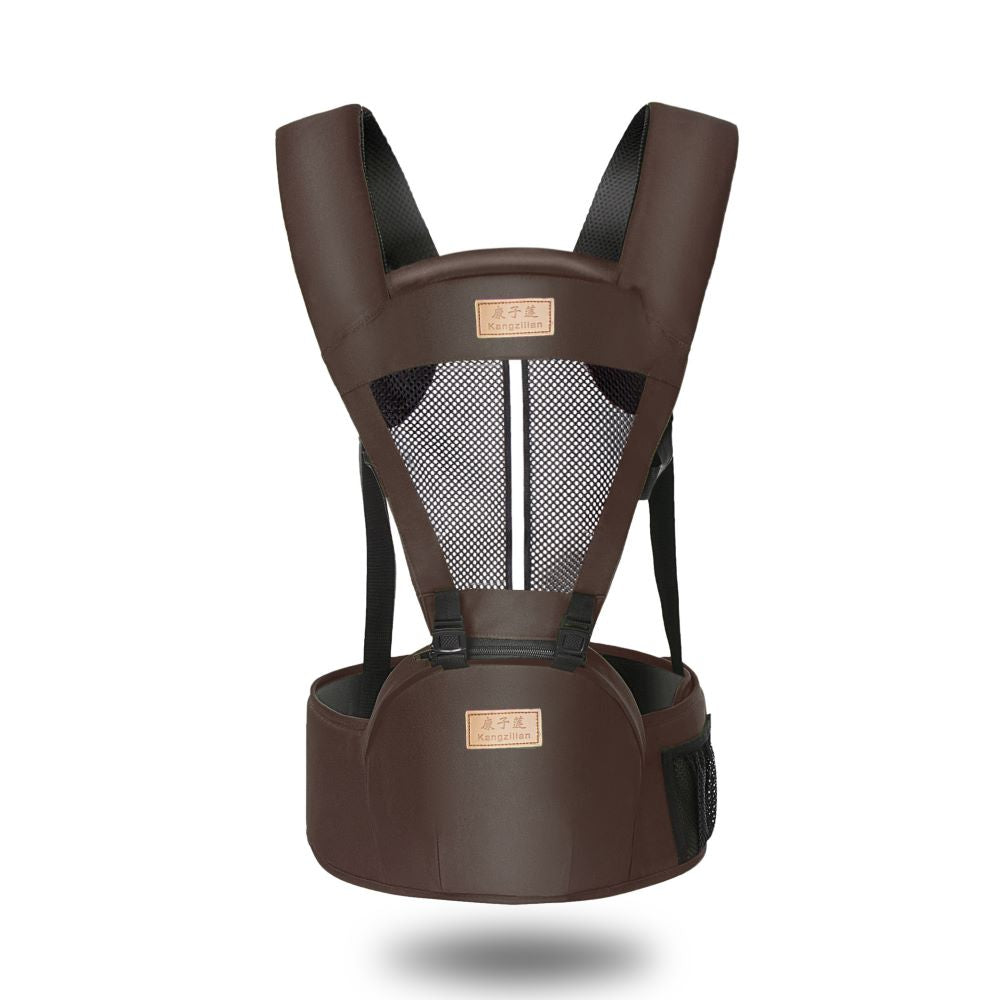 Toyesta-Baby Multifunctional Hipseat Carrier-Brown-