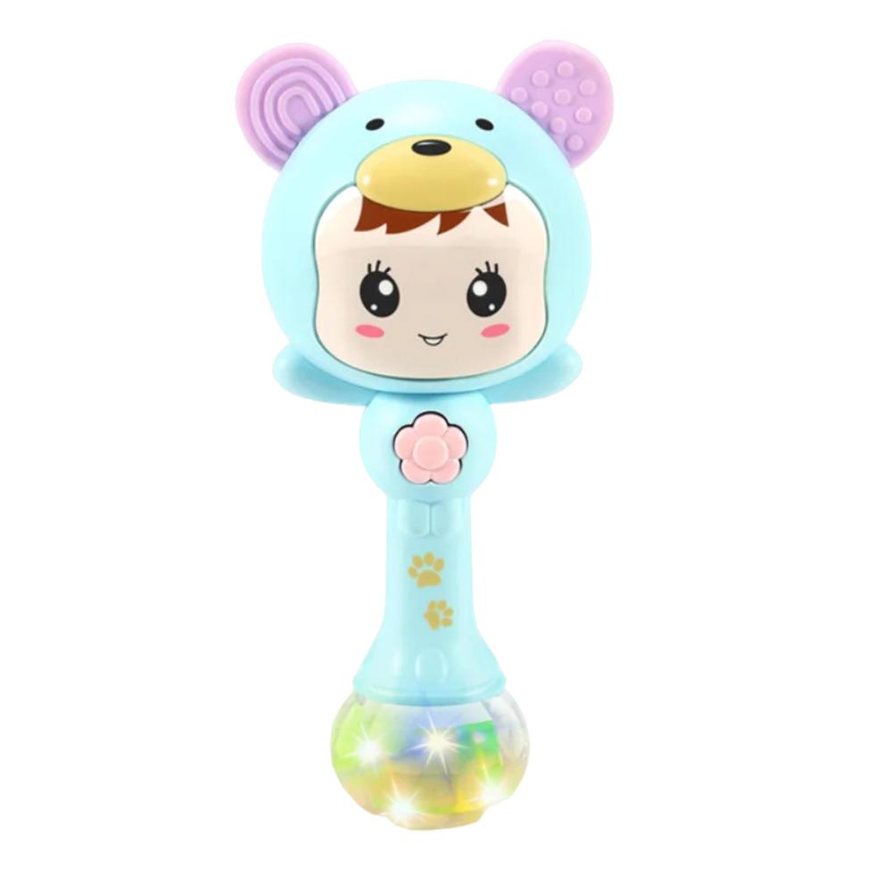 Toyesta-Baby Musical Light Hammer Hand Toy-Blue-