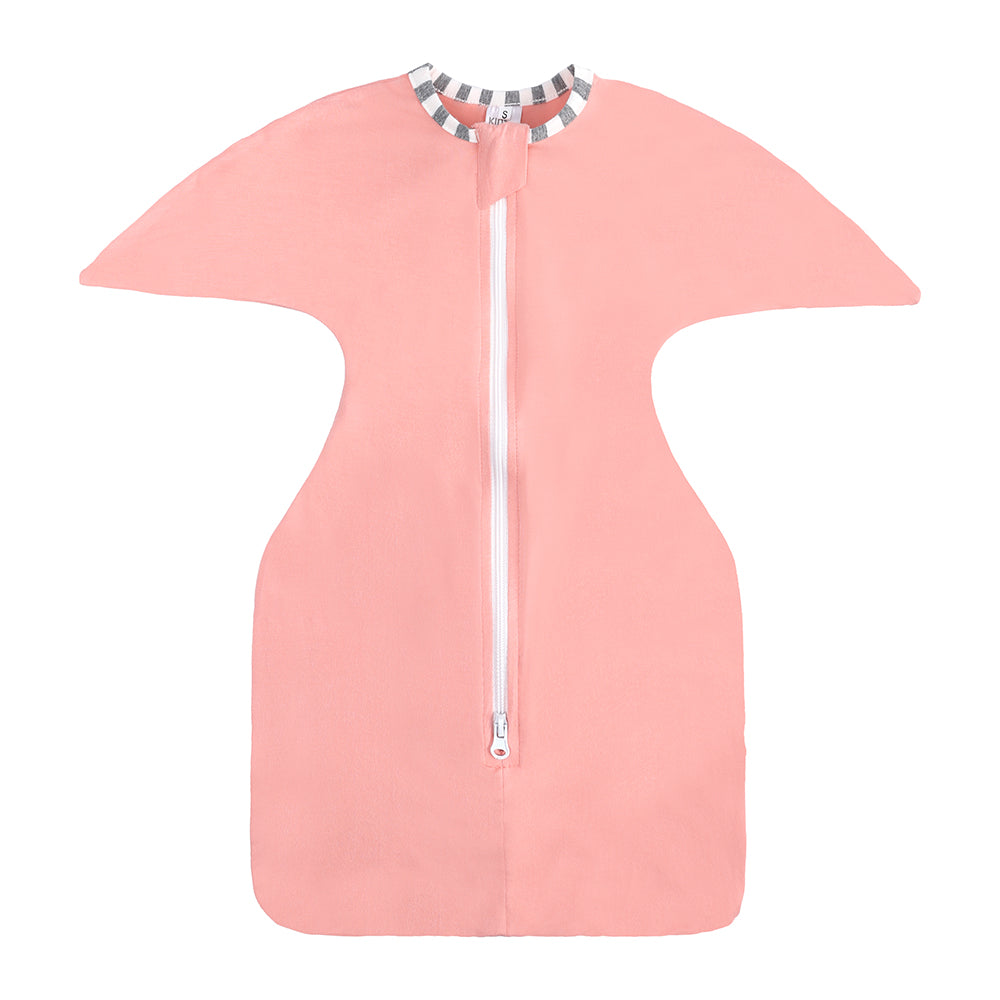Toyesta-Baby Wearable Blanket Sleeping Bag-Peach Pink-S (0-3 Months)-