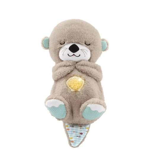 Toyesta-Breathing Otter Soft Stuffed Plush-Grey-