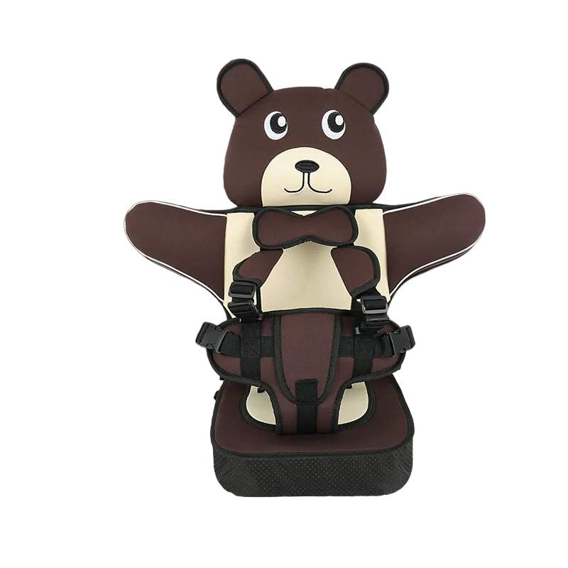 Toyesta-Child Car Seat Mat for 9 Months to 12 Years Old-Brown-