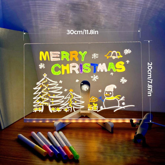 Toyesta-Colorful LED Note Board With Night Light-
