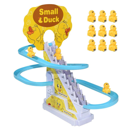Toyesta-Electric Small Duck Climbing Stairs Kids Toy-