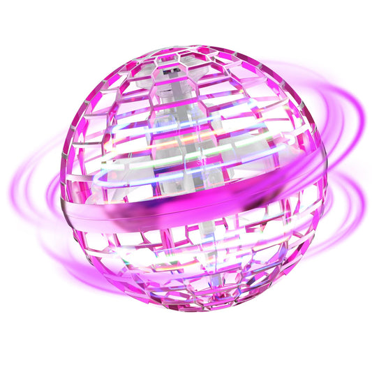 Toyesta-Fly Boomerang Ball Game With LED Light-Purple-