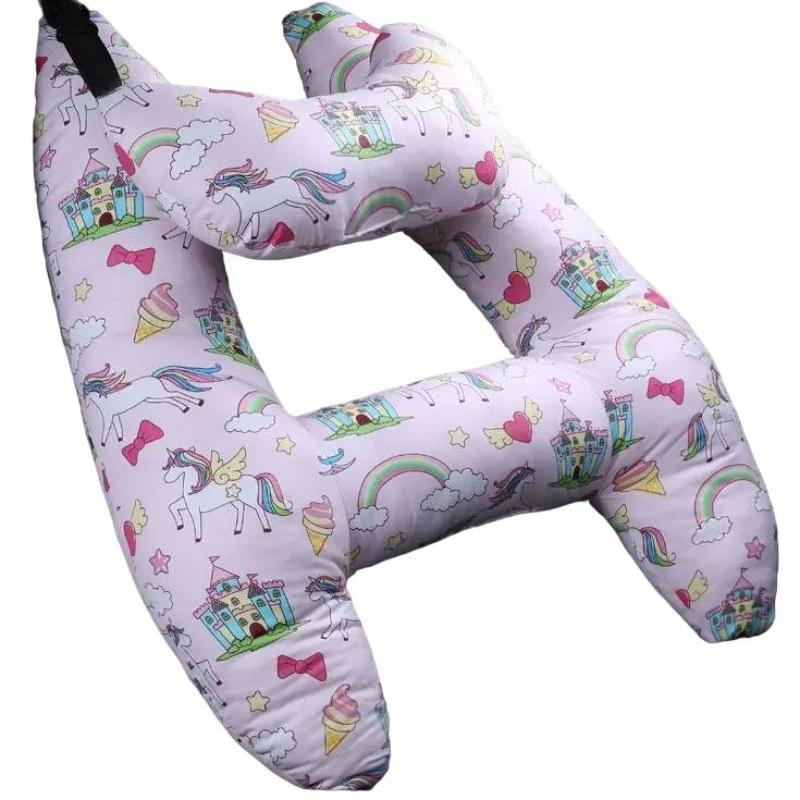 Toyesta-H-Shape Kids Car Travel Pillow - Head Pillow Support-Unicorne-