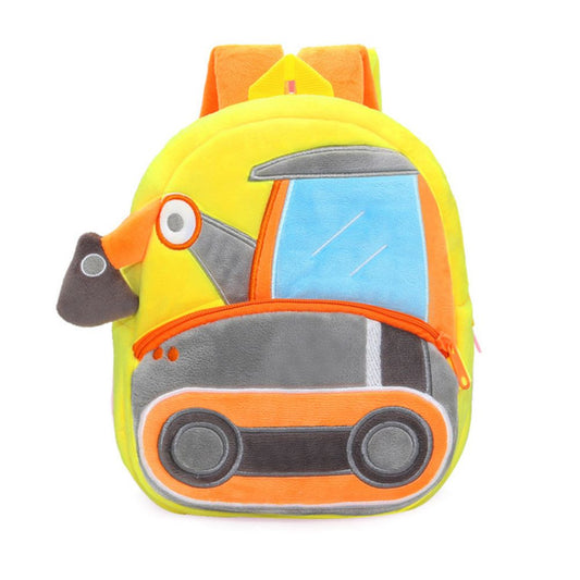 Toyesta-Kids Cute Engineering Car Backpack-Excavator-