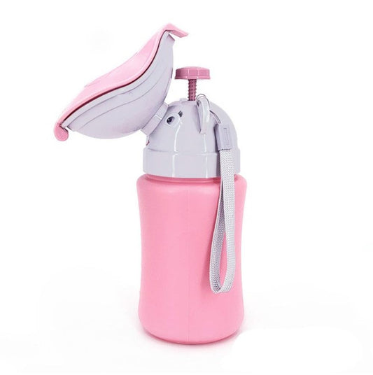 Toyesta-Kids Pee Bottle - Portable urinal for boys and girls-Girl Use-Pink-