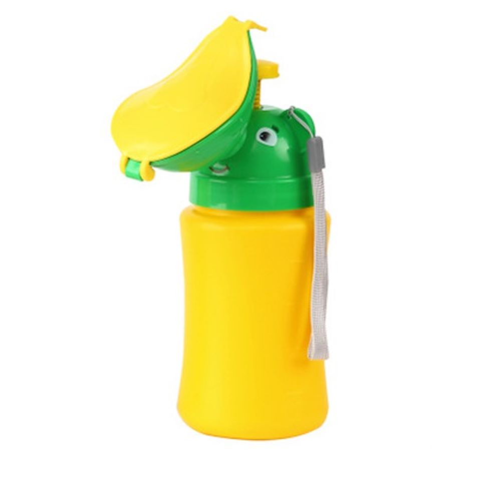 Toyesta-Kids Pee Bottle - Portable urinal for boys and girls-Girl Use-Yellow-