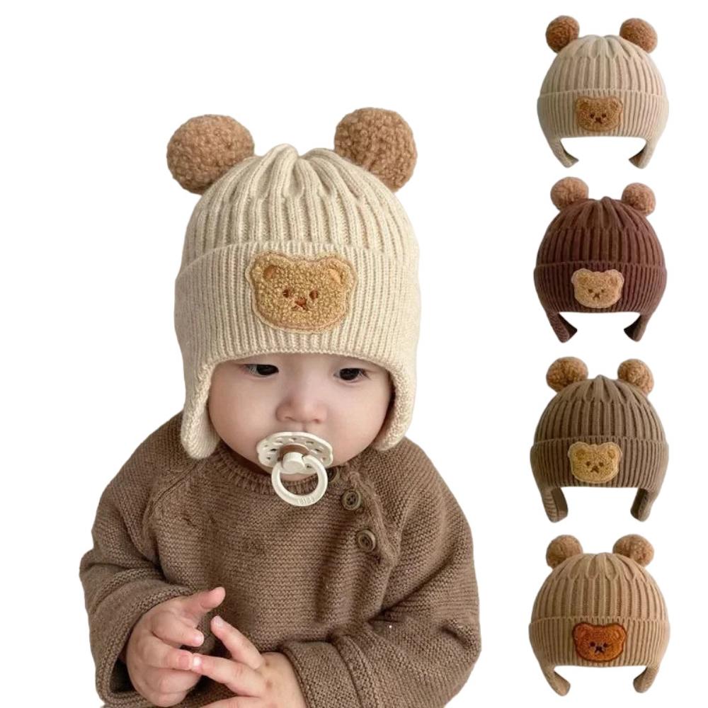 Toyesta-Knitted Winter Baby Beanie Hat-