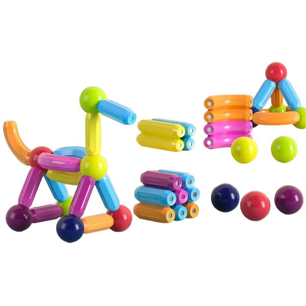 Toyesta-Magnetic Building Sticks Toy for Kids-Construction Montessori Toy-25PCS-