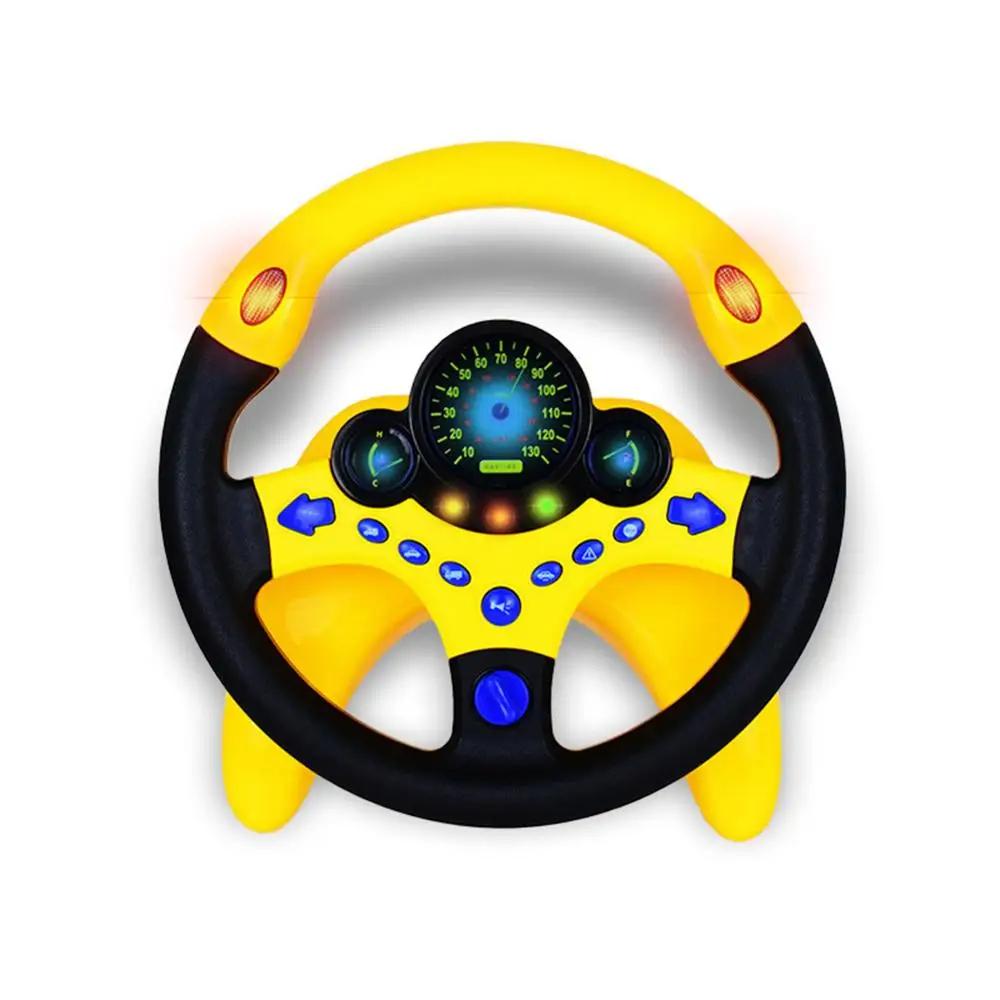Toyesta-kids Simulator Steering Wheel Toy-Yellow-