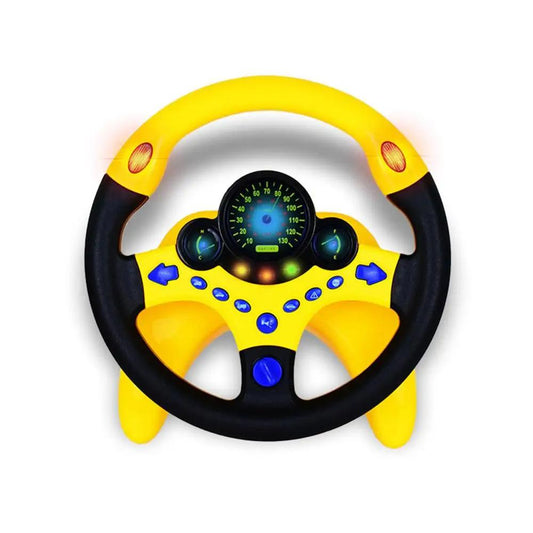 Toyesta-kids Simulator Steering Wheel Toy-Yellow-