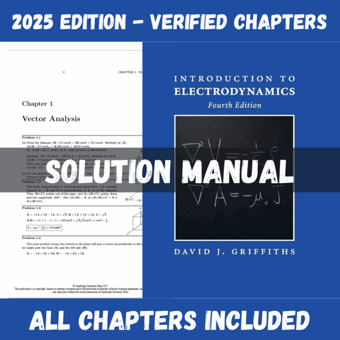 Solution Manual - Introduction to Electrodynamics, 4th Edition (David J. Griffiths)