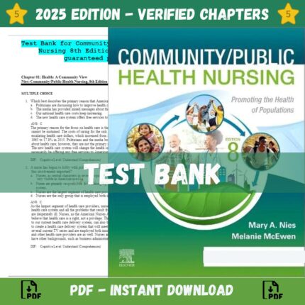 Test Bank -  Community Public Health Nursing, 8th Edition (Nies, 2023)